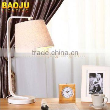 Fabric shade metal lamp table with factory price