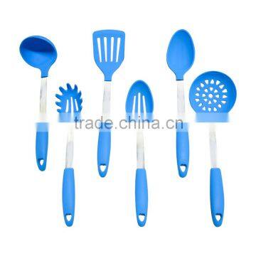 Set of 6 Silicone Kitchen Utensil Innovation Cooking Tools With 304 Stainless steel Handle