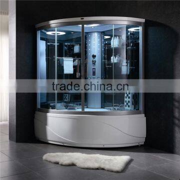 Middle East house glass sanitary ware whirlpool massage steam shower room