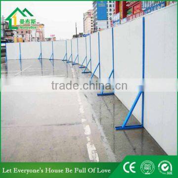 Division wall for construction site sandwich panel material