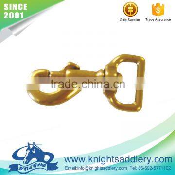 Solid Brass Bolt Snap with Square Eye