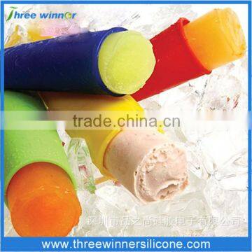 Promotional hot selling silicone ice cream popsicle mold