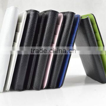 2016 Hot Sale Colorful Wallet PU Leather Case for Universal Smart Mobile Phone with Card Slots and Sling