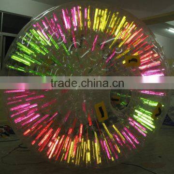 inflatable shining roller ball,light zorb ball 7018A