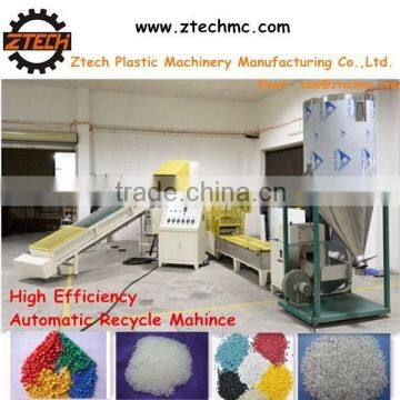 automatic used HDPE LDPE recycling machine with high advanced technology