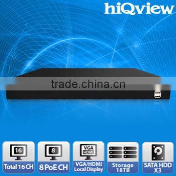 HIQ-3416 Local Display 16 Channel PoE Network Video Recorder