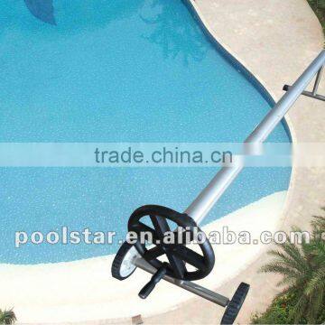 Swimming In-ground Pool Cover Roller, Solar Cover Reel P1821 w/ss frame for aluminium tubes with 8pcs Elastic Straps