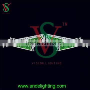 2D Hot Selling Outdoor Cross Street Christmas Decoration Rope Light