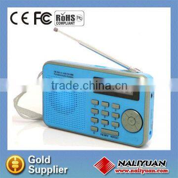 Frequency display with USB and SD card FM clock radio
