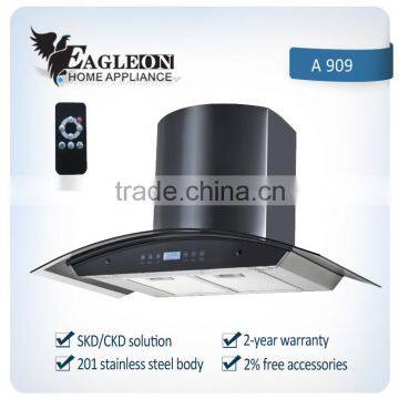 European hot sale kitchen range hood,black A909