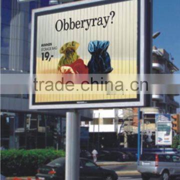 Trivision advertising billboard galanized frame in rectangular