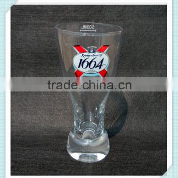 2016 hot sale Kronenbourg beer glass 1664 beer glass cup for sale