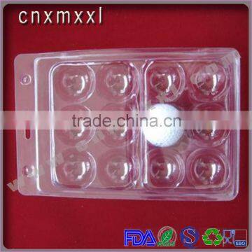 Golf ball tray blister packaging box