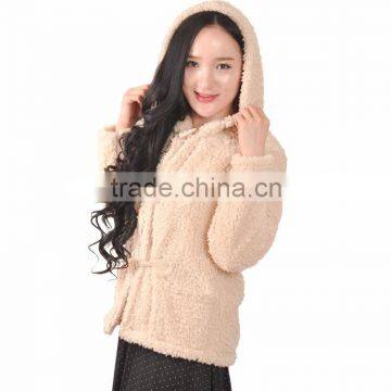 100% Polyester Coral/Snuggle/Sherpa Fleece Women Nightwear/Jackets photo-2