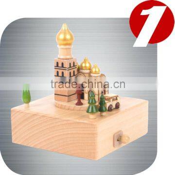 church wooden Gift Nature music boxes