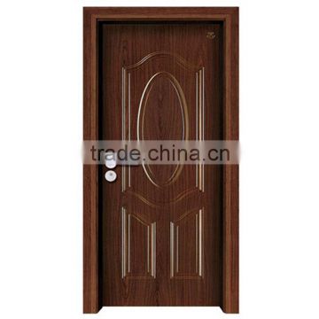 fire proof finger-joint pine raised panel wooden door