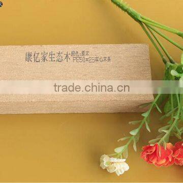 Factory outlets coneca square timber wooden plastic decking China supplier