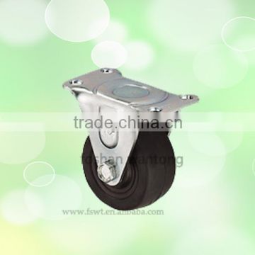 Hardware Top Plate 65mm Small Hard Rubber Caster