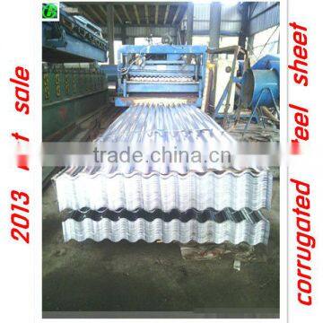 glazed corrugated steel tiles