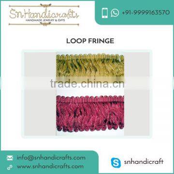 High Quality Top Material made Loop Fringe from Top Dealer