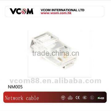 VCOM cat5e cat6 cat7 rj45 connector 50u