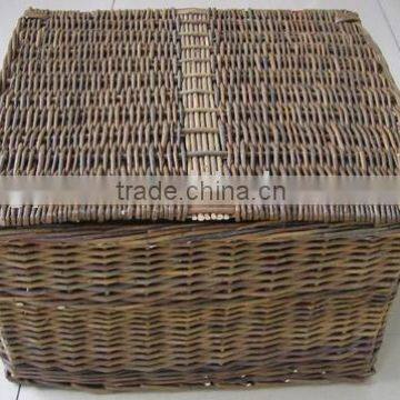 wholesale home design willow basket with lid from China