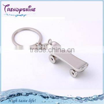 Cheap silver custom running shoe keychain