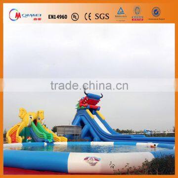 New design pvc inflatable pool slides,used pool slide