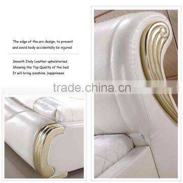 Modern Bedroom Furniture Prices in Pakistan Leather Bed photo-5