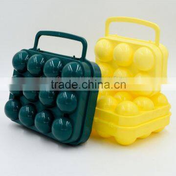 Cheap wholesale colorful egg pack hand carry plasctic egg pack