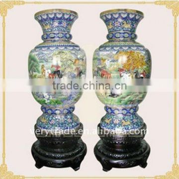 cloisonne enamel vase