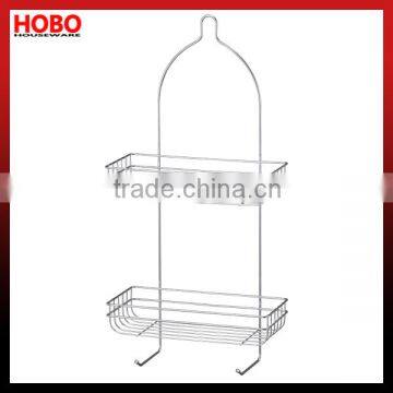 2 Tiers Beautiful Chrome Plated Shower Caddy