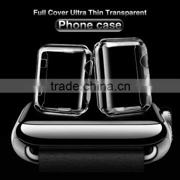 New Product!!! Wholesale Price Full Cover Ultra Thin Clear TPU Cell Phone Protector Case for Apple Watch 38MM/42MM