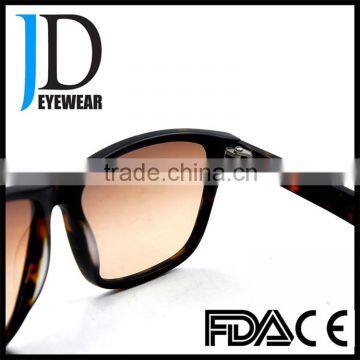 Gentleman Gradient Brown Lenses Polarized Sunglasses Rectangle Multi-color Frame Sunglasses