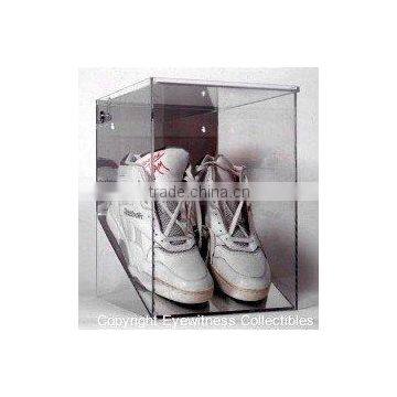 mirrored acrylic display case for shoes