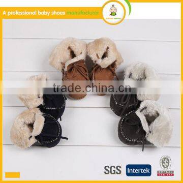Wholesale Shoes Soft Genuine Leather Cotton Yarn Baby Shoes for in Spanish photo-3