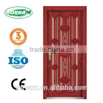 high quality steel wooden door for exterior house