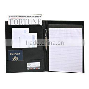 Fashion design PU leather organizer portfolio