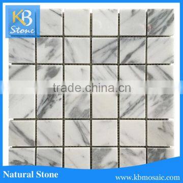 4.8 arabescato natural stone square marble backsplash tile