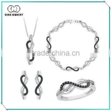 Hot Sale Infinity sterling silver set jewelry