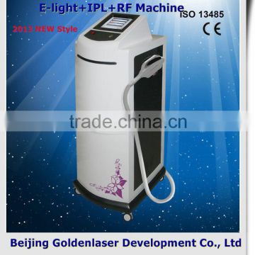 Underarm 2013 New Design E-light+IPL+RF Machine Tattooing Beauty Bikini / Armpit Hair Removal Machine Light Sheer Duet &diode Laser Depilator With High