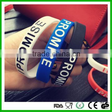 Hot sale silicone bead bracelet for promotion