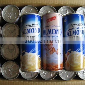 Almond juice drink water in canned