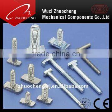 stainless steel/zinc plated t head bolt/t screws