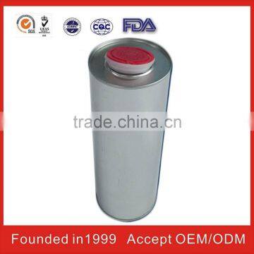 china round metal tin can with chemical round tin