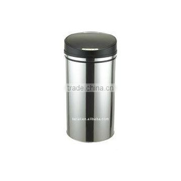 Stainless Steel Sensor Dustbin 42 L, waste bin round sensor trash can auto dust bin