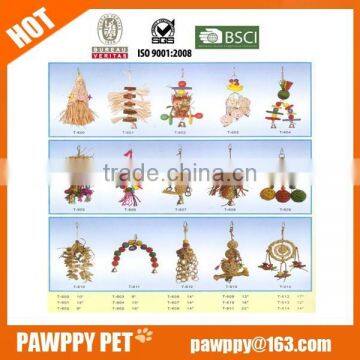 Wooden bird toy for big parrot toy