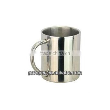 stainless steel beer mug with handle