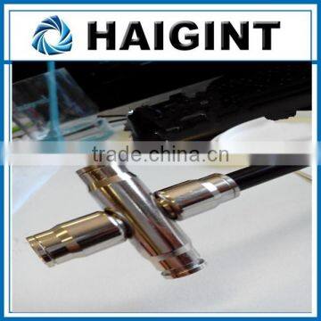 TY1730 Haigint High Pressure Copper Push-in Cross Connector Brass With Nickel Plated for Nylon Tubing and Stainless Steel Tubing photo-3