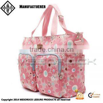 High quality wholesale custom oxford fabric shoulder bag mommy diaper bag